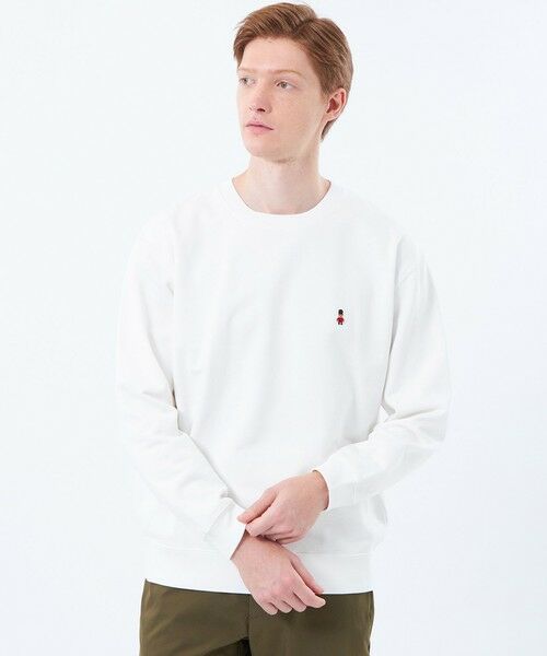 MACKINTOSH PHILOSOPHY(MENS)/マッキントッシュ フィロソフィー メンズ 【WEB&一部店舗限定】バッキンガムベア 10オンス裏パイル ワンポイントクルーネック ホワイト1 40 MACKINTOSH PHILOSOPHY(MENS)/マッキントッシュ フィロソフィー メンズ 【WEB&一部店舗限定】バッキンガムベア 10オンス裏パイル ワンポイントクルーネック ホワイト1 40