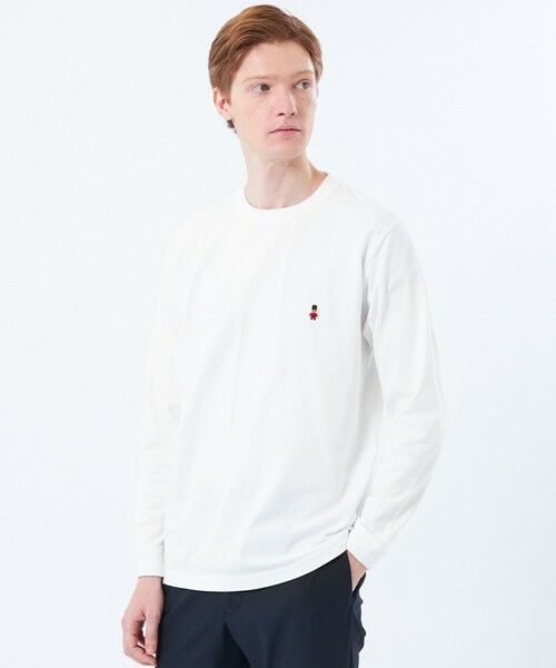 MACKINTOSH PHILOSOPHY(MENS)/マッキントッシュ フィロソフィー メンズ 【WEB&一部店舗限定】バッキンガムベア 5.6oz天竺 ワンポイントロンT ホワイト1 40 MACKINTOSH PHILOSOPHY(MENS)/マッキントッシュ フィロソフィー メンズ 【WEB&一部店舗限定】バッキンガムベア 5.6oz天竺 ワンポイントロンT ホワイト1 40