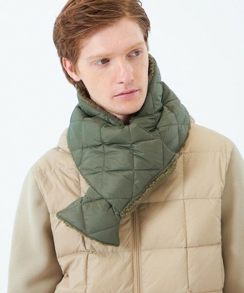 MACKINTOSH PHILOSOPHY(MENS) / マッキントッシュ フィロソフィー　メンズ マフラー・ショール・スヌード・ストール | タフタ×ボア リバーシブルダウンマフラー with TAION | 詳細4