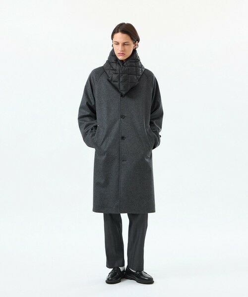 MACKINTOSH PHILOSOPHY(MENS) / マッキントッシュ フィロソフィー　メンズ マフラー・ショール・スヌード・ストール | タフタ×ボア リバーシブルダウンマフラー with TAION | 詳細5