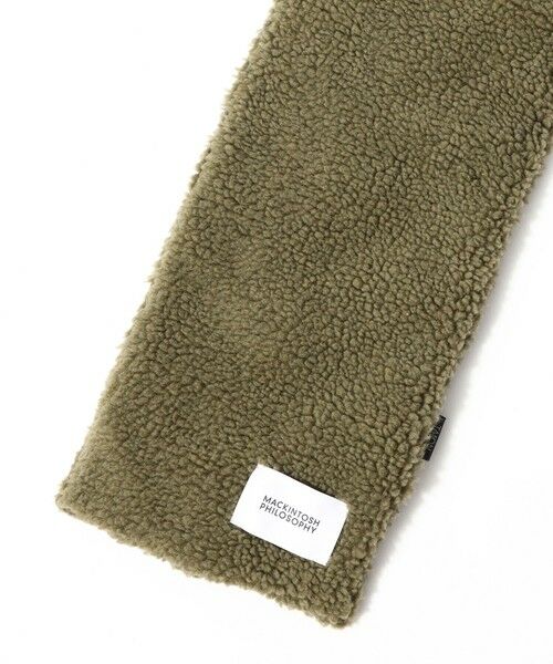 MACKINTOSH PHILOSOPHY(MENS) / マッキントッシュ フィロソフィー　メンズ マフラー・ショール・スヌード・ストール | タフタ×ボア リバーシブルダウンマフラー with TAION | 詳細10