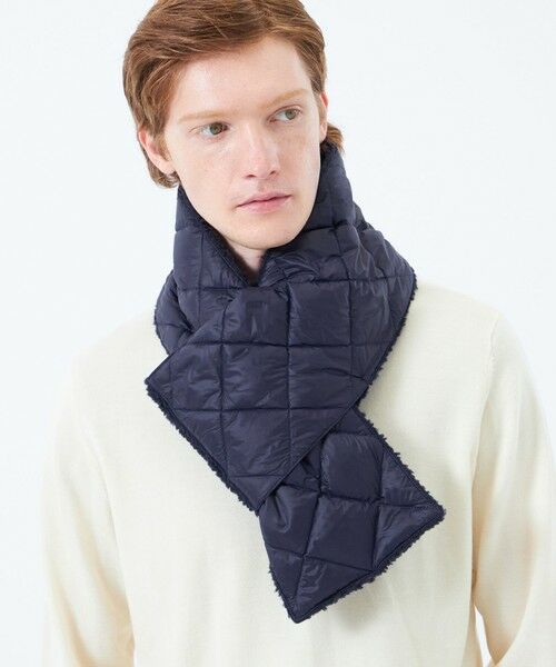 MACKINTOSH PHILOSOPHY(MENS) / マッキントッシュ フィロソフィー　メンズ マフラー・ショール・スヌード・ストール | タフタ×ボア リバーシブルダウンマフラー with TAION | 詳細2