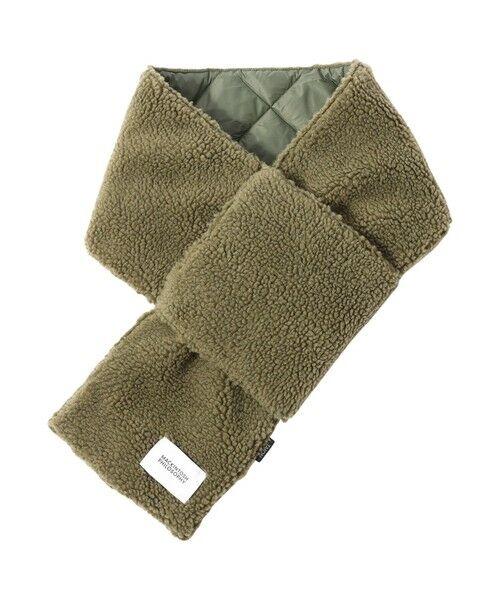 MACKINTOSH PHILOSOPHY(MENS) / マッキントッシュ フィロソフィー　メンズ マフラー・ショール・スヌード・ストール | タフタ×ボア リバーシブルダウンマフラー with TAION | 詳細15