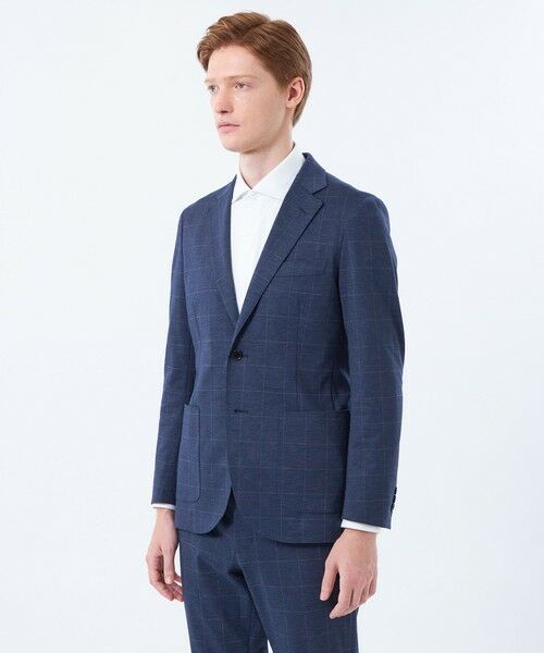 MACKINTOSH PHILOSOPHY(MENS) / マッキントッシュ フィロソフィー メンズ ノーカラージャケット | テーラードジャージー ジャケット ウインドペンプリント | 詳細4