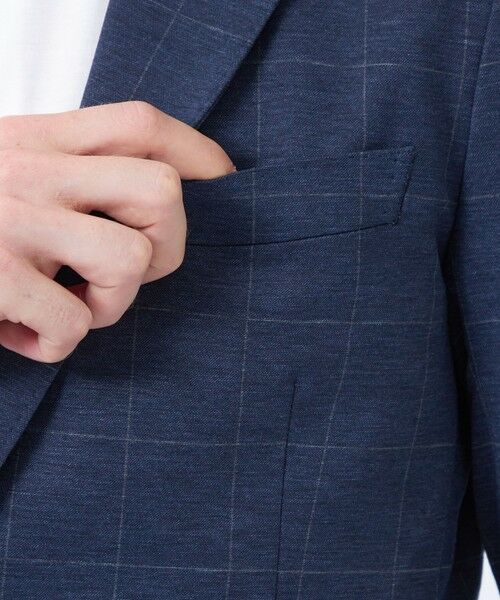 MACKINTOSH PHILOSOPHY(MENS) / マッキントッシュ フィロソフィー メンズ ノーカラージャケット | テーラードジャージー ジャケット ウインドペンプリント | 詳細6