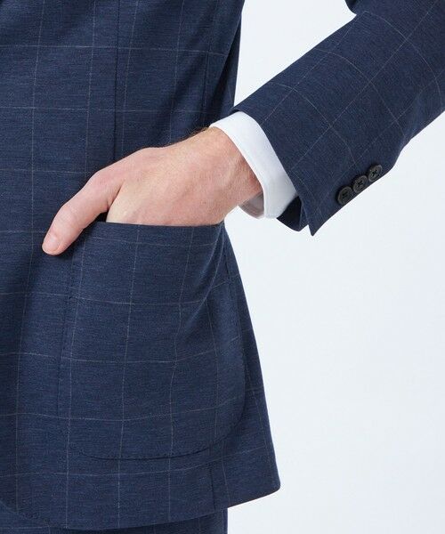 MACKINTOSH PHILOSOPHY(MENS) / マッキントッシュ フィロソフィー メンズ ノーカラージャケット | テーラードジャージー ジャケット ウインドペンプリント | 詳細7