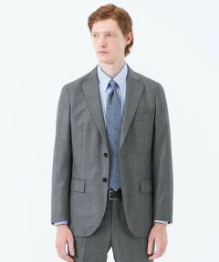 MACKINTOSH PHILOSOPHY(MENS) / マッキントッシュ フィロソフィー　メンズ ノーカラージャケット | トロッター ジャケット#108 ウール混グレンチェック