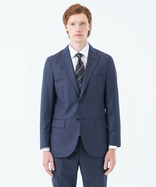 MACKINTOSH PHILOSOPHY(MENS) / マッキントッシュ フィロソフィー　メンズ ノーカラージャケット | トロッター ジャケット#108 ウール混グレンチェック | 詳細3