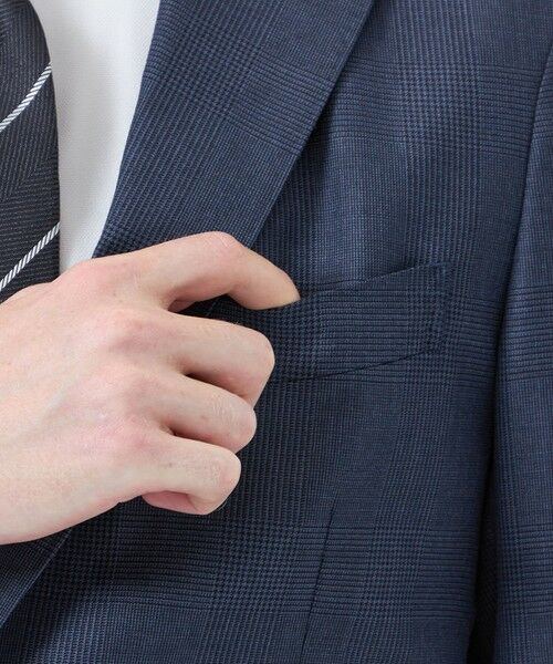 MACKINTOSH PHILOSOPHY(MENS) / マッキントッシュ フィロソフィー　メンズ ノーカラージャケット | トロッター ジャケット#108 ウール混グレンチェック | 詳細6