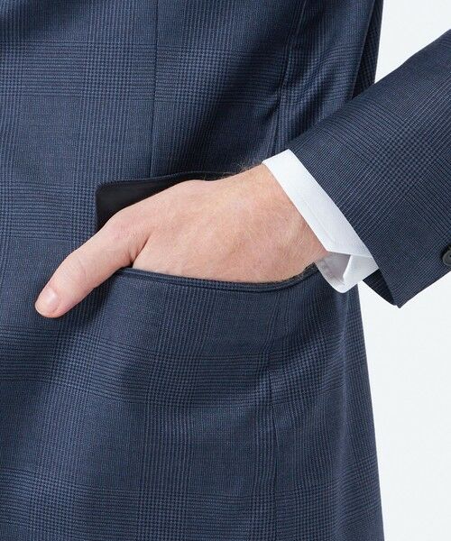 MACKINTOSH PHILOSOPHY(MENS) / マッキントッシュ フィロソフィー　メンズ ノーカラージャケット | トロッター ジャケット#108 ウール混グレンチェック | 詳細7