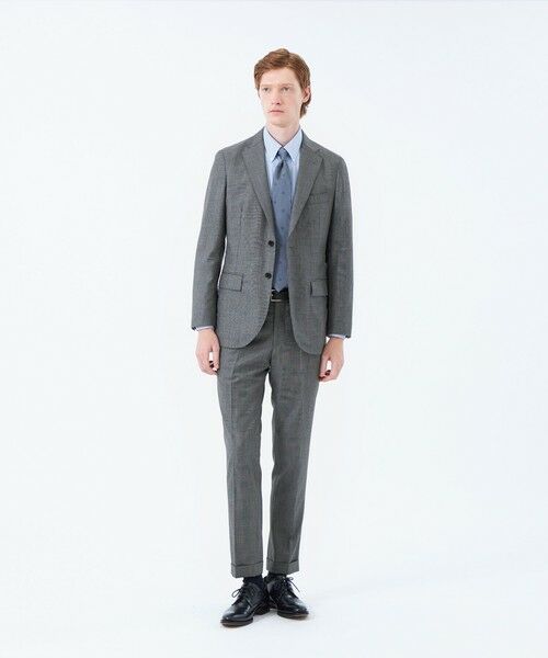 MACKINTOSH PHILOSOPHY(MENS) / マッキントッシュ フィロソフィー　メンズ ノーカラージャケット | トロッター ジャケット#108 ウール混グレンチェック | 詳細1