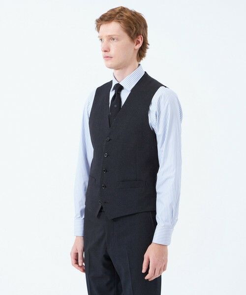 MACKINTOSH PHILOSOPHY(MENS) / マッキントッシュ フィロソフィー　メンズ ブルゾン | トロッター ウェストコート ピンヘッドストレッチ | 詳細3