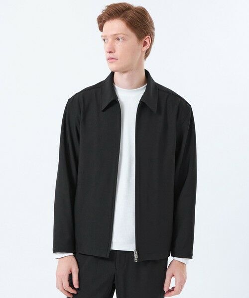 MACKINTOSH PHILOSOPHY(MENS) / マッキントッシュ フィロソフィー メンズ ブルゾン | ブリテック スウィングトップハイテンショントリコット(ブラック1)