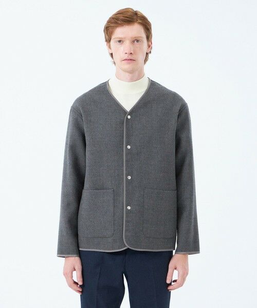 MACKINTOSH PHILOSOPHY(MENS) / マッキントッシュ フィロソフィー　メンズ ブルゾン | ノーカラージャケット 高密度リバークロス | 詳細3