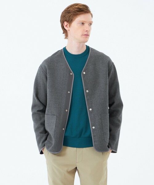 MACKINTOSH PHILOSOPHY(MENS) / マッキントッシュ フィロソフィー　メンズ ブルゾン | ノーカラージャケット 高密度リバークロス | 詳細1