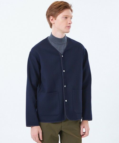 MACKINTOSH PHILOSOPHY(MENS) / マッキントッシュ フィロソフィー　メンズ ブルゾン | ノーカラージャケット 高密度リバークロス | 詳細2