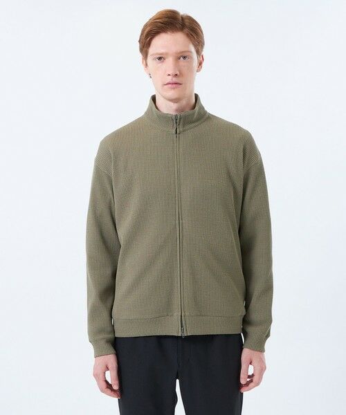 MACKINTOSH PHILOSOPHY(MENS) / マッキントッシュ フィロソフィー　メンズ ブルゾン | ブリテック スタンドカラージップアップ テクノワッフル | 詳細3