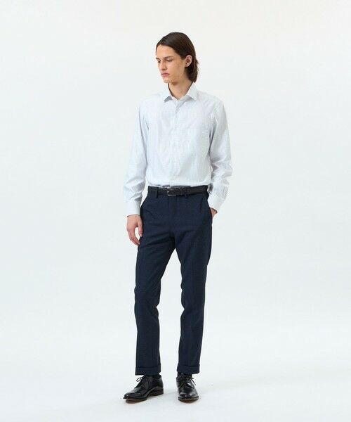 MACKINTOSH PHILOSOPHY(MENS) / マッキントッシュ フィロソフィー　メンズ シャツ・ブラウス | トロッター セミワイドシャツ 無地/ブルーバリエーション | 詳細3