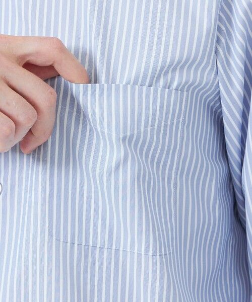 MACKINTOSH PHILOSOPHY(MENS) / マッキントッシュ フィロソフィー　メンズ シャツ・ブラウス | トロッター セミワイドシャツ 無地/ブルーバリエーション | 詳細7