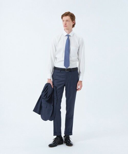 MACKINTOSH PHILOSOPHY(MENS) / マッキントッシュ フィロソフィー　メンズ シャツ・ブラウス | トロッター セミワイドシャツ 無地/ブルーバリエーション | 詳細1