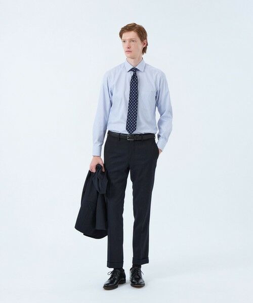 MACKINTOSH PHILOSOPHY(MENS) / マッキントッシュ フィロソフィー　メンズ シャツ・ブラウス | トロッター セミワイドシャツ 無地/ブルーバリエーション | 詳細2