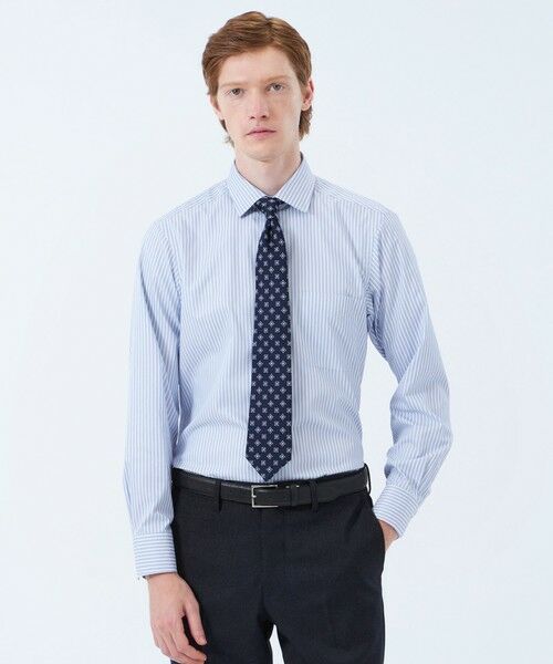 MACKINTOSH PHILOSOPHY(MENS)/マッキントッシュ フィロソフィー メンズ トロッター セミワイドシャツ 無地/ブルーバリエーション ネイビー2 36 MACKINTOSH PHILOSOPHY(MENS)/マッキントッシュ フィロソフィー メンズ トロッター セミワイドシャツ 無地/ブルーバリエーション ネイビー2 36