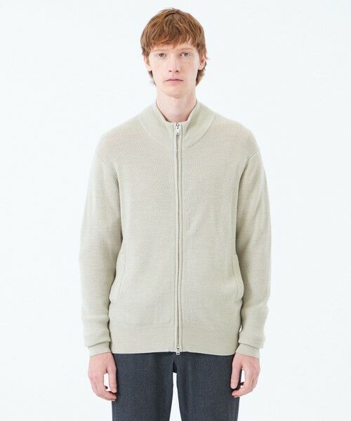 MACKINTOSH PHILOSOPHY(MENS) / マッキントッシュ フィロソフィー　メンズ ニット・セーター | 12G1P 片畦 スタンドジップアップ | 詳細4