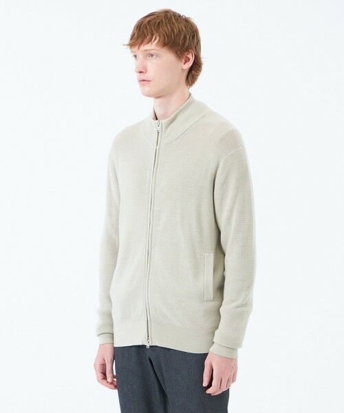 MACKINTOSH PHILOSOPHY(MENS) / マッキントッシュ フィロソフィー　メンズ ニット・セーター | 12G1P 片畦 スタンドジップアップ | 詳細5