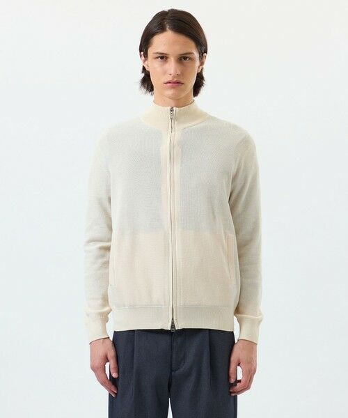 MACKINTOSH PHILOSOPHY(MENS) / マッキントッシュ フィロソフィー　メンズ ニット・セーター | 14G カノコ風ジャカード ドライバーズニット | 詳細3