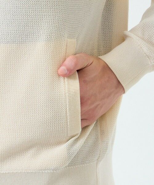 MACKINTOSH PHILOSOPHY(MENS) / マッキントッシュ フィロソフィー　メンズ ニット・セーター | 14G カノコ風ジャカード ドライバーズニット | 詳細6