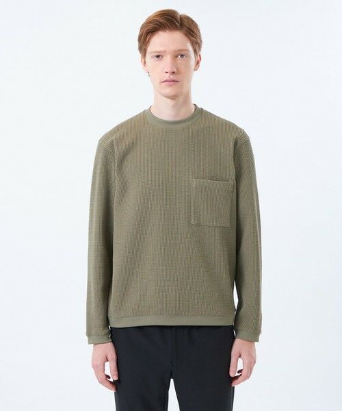 MACKINTOSH PHILOSOPHY(MENS) / マッキントッシュ フィロソフィー　メンズ カットソー | ブリテック クルーネックロンT テクノワッフル | 詳細4