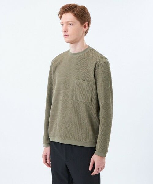 MACKINTOSH PHILOSOPHY(MENS) / マッキントッシュ フィロソフィー　メンズ カットソー | ブリテック クルーネックロンT テクノワッフル | 詳細5