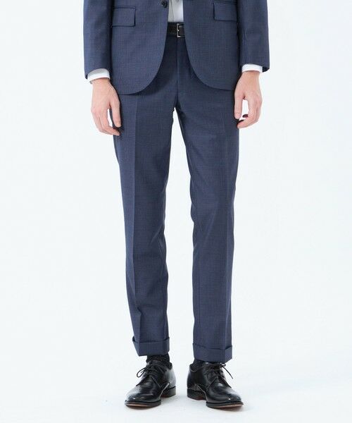 MACKINTOSH PHILOSOPHY(MENS) / マッキントッシュ フィロソフィー メンズ その他パンツ | トロッター トラウザーズ#108 ウール混グレンチェック(ブルー7)