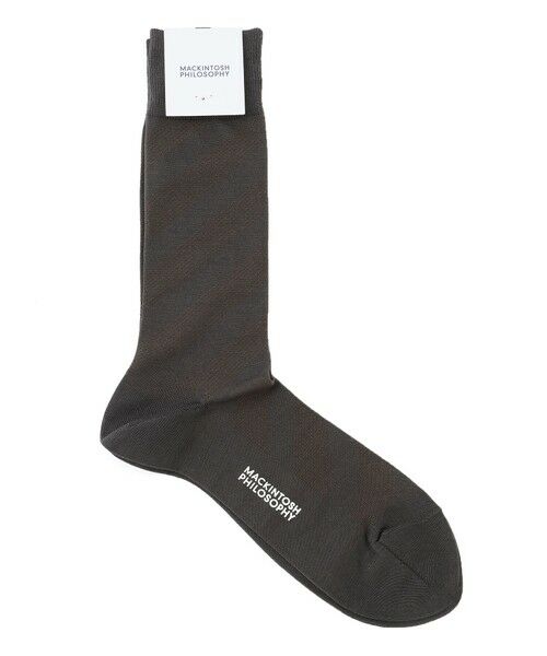 MACKINTOSH PHILOSOPHY(MENS)/マッキントッシュ フィロソフィー メンズ レジメンタルライン ビジネスソックス グレー3 X MACKINTOSH PHILOSOPHY(MENS)/マッキントッシュ フィロソフィー メンズ レジメンタルライン ビジネスソックス グレー3 X