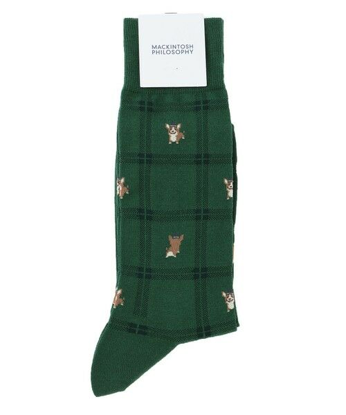 MACKINTOSH PHILOSOPHY(MENS) / マッキントッシュ フィロソフィー　メンズ その他インナー・ルームウェア | コーギー×チェック カジュアルソックス | 詳細6