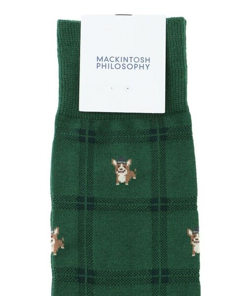MACKINTOSH PHILOSOPHY(MENS) / マッキントッシュ フィロソフィー　メンズ その他インナー・ルームウェア | コーギー×チェック カジュアルソックス | 詳細1