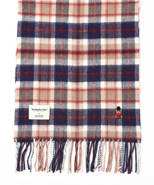 MACKINTOSH PHILOSOPHY(MENS) / マッキントッシュ フィロソフィー　メンズ マフラー・ショール・スヌード・ストール | バッキンガムベア ウォッシャブルウールカシミヤ チェックマフラー | 詳細3