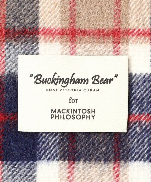 MACKINTOSH PHILOSOPHY(MENS) / マッキントッシュ フィロソフィー　メンズ マフラー・ショール・スヌード・ストール | バッキンガムベア ウォッシャブルウールカシミヤ チェックマフラー | 詳細5
