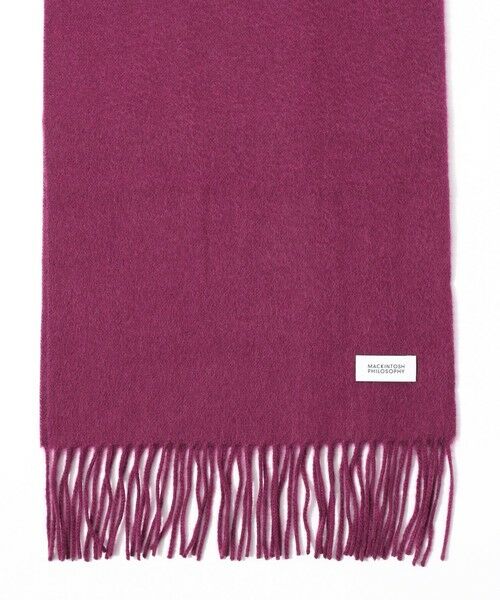 MACKINTOSH PHILOSOPHY(MENS) / マッキントッシュ フィロソフィー　メンズ マフラー・ショール・スヌード・ストール | ウォッシャブルカシミヤ ソリッドマフラー | 詳細7