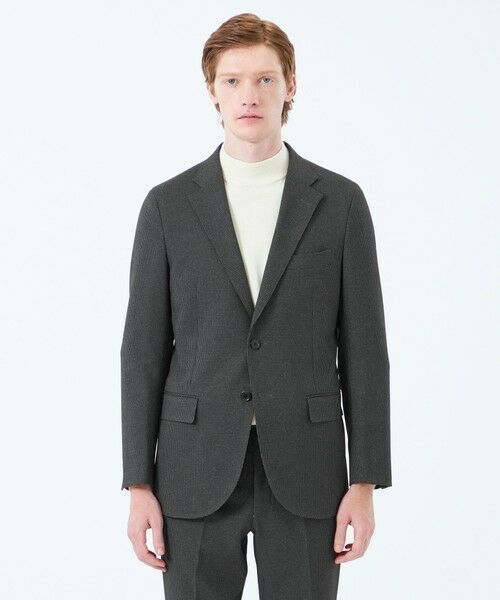 MACKINTOSH PHILOSOPHY(MENS) / マッキントッシュ フィロソフィー　メンズ ノーカラージャケット | トロッター ジャケット#051 ストレッチドビー/千鳥 | 詳細5