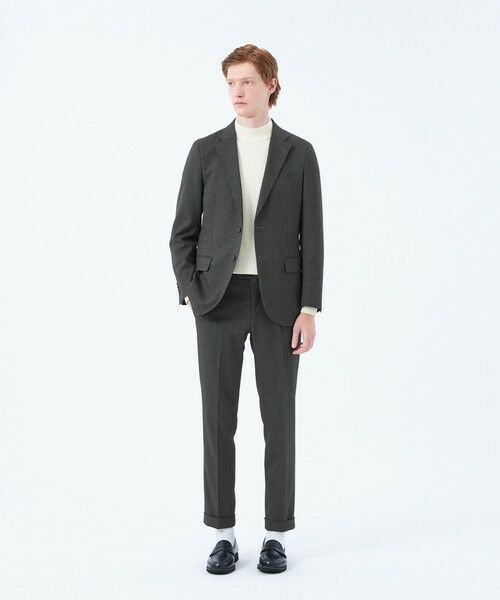 MACKINTOSH PHILOSOPHY(MENS) / マッキントッシュ フィロソフィー　メンズ ノーカラージャケット | トロッター ジャケット#051 ストレッチドビー/千鳥 | 詳細1