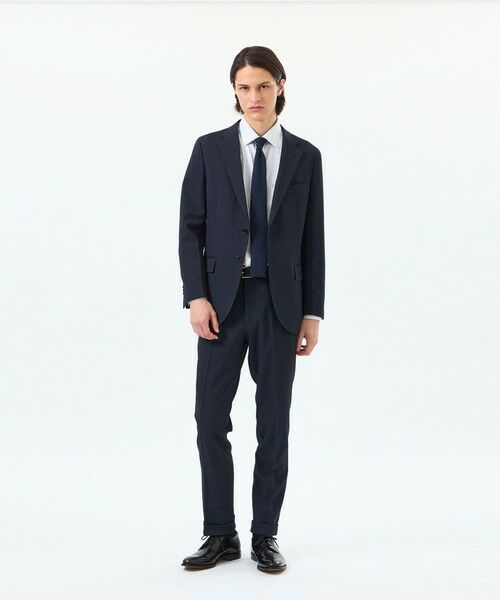 MACKINTOSH PHILOSOPHY(MENS) / マッキントッシュ フィロソフィー　メンズ ノーカラージャケット | トロッター ジャケット#051 ストレッチドビー/千鳥 | 詳細2