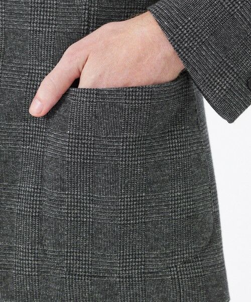 MACKINTOSH PHILOSOPHY(MENS) / マッキントッシュ フィロソフィー　メンズ ノーカラージャケット | テーラードジャージー ジャケット グレンチェック/千鳥 | 詳細9