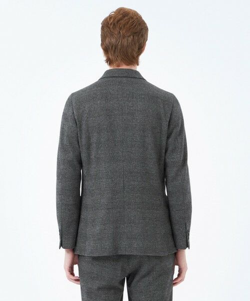 MACKINTOSH PHILOSOPHY(MENS) / マッキントッシュ フィロソフィー　メンズ ノーカラージャケット | テーラードジャージー ジャケット グレンチェック/千鳥 | 詳細7