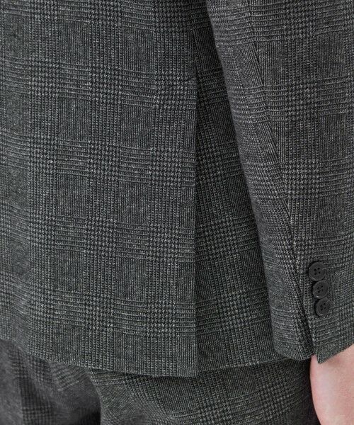 MACKINTOSH PHILOSOPHY(MENS) / マッキントッシュ フィロソフィー　メンズ ノーカラージャケット | テーラードジャージー ジャケット グレンチェック/千鳥 | 詳細10