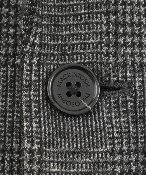 MACKINTOSH PHILOSOPHY(MENS) / マッキントッシュ フィロソフィー　メンズ ノーカラージャケット | テーラードジャージー ジャケット グレンチェック/千鳥 | 詳細11