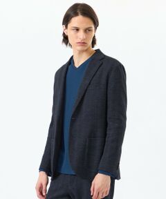 MACKINTOSH PHILOSOPHY(MENS) / マッキントッシュ フィロソフィー　メンズ ノーカラージャケット | テーラードジャージー ジャケット EMMETEXヘリンボン