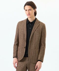 MACKINTOSH PHILOSOPHY(MENS) / マッキントッシュ フィロソフィー　メンズ ノーカラージャケット | テーラードジャージー ジャケット EMMETEXヘリンボン
