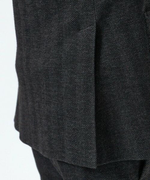 MACKINTOSH PHILOSOPHY(MENS) / マッキントッシュ フィロソフィー　メンズ ノーカラージャケット | テーラードジャージー ジャケット EMMETEXヘリンボン | 詳細9