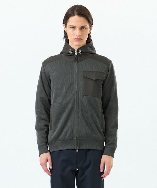 MACKINTOSH PHILOSOPHY(MENS) / マッキントッシュ フィロソフィー　メンズ ブルゾン | ブリテック コンビパーカー 針抜きジャージー | 詳細4